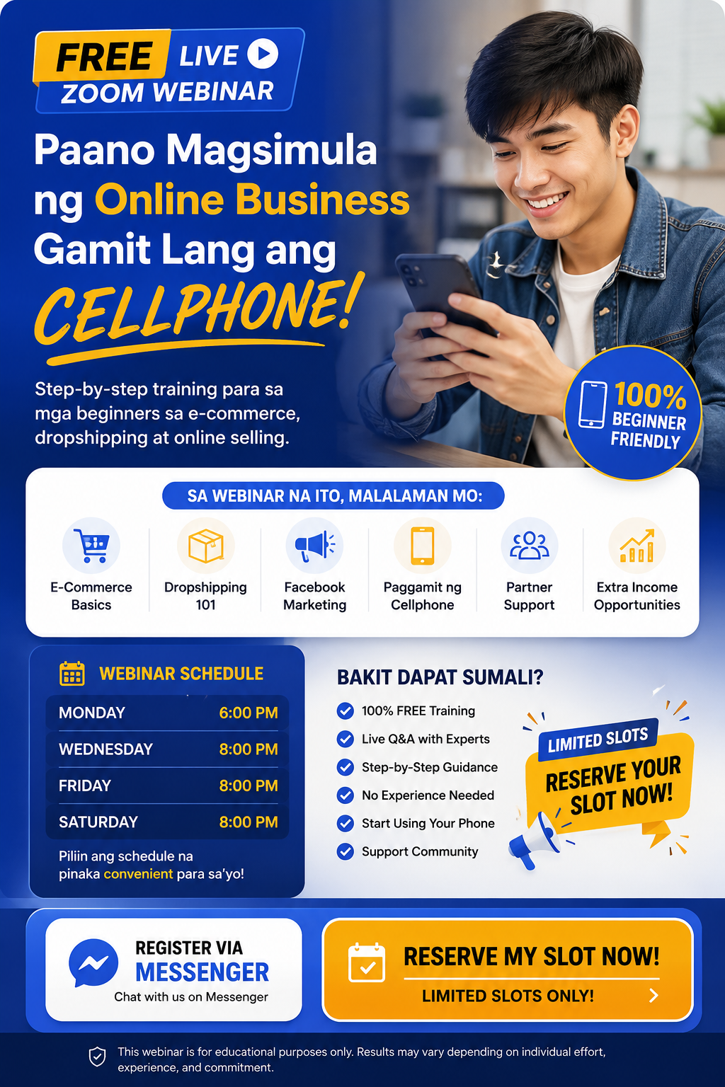 Free Live Zoom Webinar: Paano Magsimula ng Online Business Gamit Lang ang Cellphone